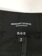 MIDNIGHT STUDIOS/Double Waisted Patch Denim/2/コットン/BLK_画像4