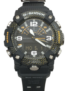 CASIO◆クォーツ腕時計_G-SHOCK/デジアナ/ラバー/BLK/BLK