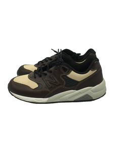 NEW BALANCE◆CMT580/ブラウン/27.5cm/BRW/レザー