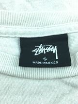 STUSSY◆Tシャツ/バックプリント/S/コットン/ホワイト_画像3