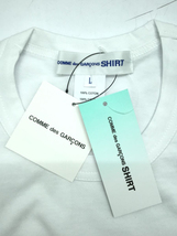 COMME des GARCONS SHIRT◆Brett Westfall/Tシャツ/L/コットン/WHT/プリント/FK-T006-S23-2_画像3