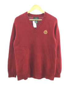 POLO RALPH LAUREN◆セーター(厚手)/M/コットン/RED