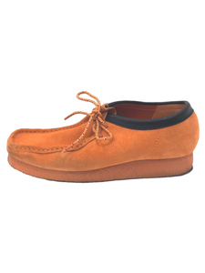 Clarks◆ローカットスニーカー/26.5cm/ORN/スウェード/Wallabee/ワラビー