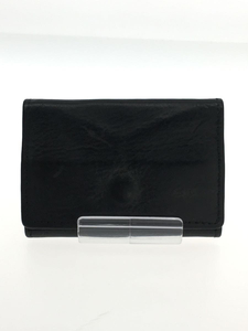 Hender Scheme◆CLASP COIN CASE/コインケース/レザー/BLK/無地/メンズ