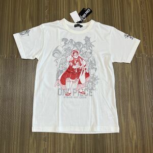 5-5新品　ワンピース　ONE　PIECE　麦わらの一味15th anniversary　キラキララメ半袖Tシャツ　バックプリント　160　L