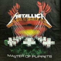 SR8C1. 両面プリントバンドTシャツ XLサイズ　METALLICA メタリカ　ロックTシャツ_画像2