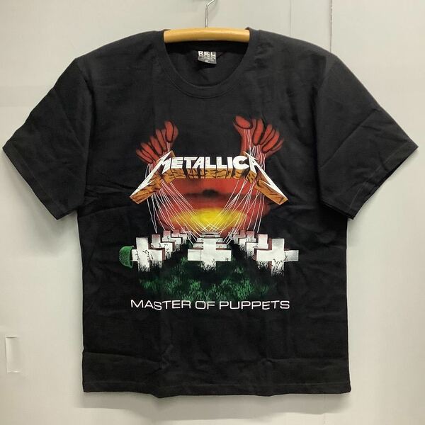 SR8C1. 両面プリントバンドTシャツ XLサイズ　METALLICA メタリカ　ロックTシャツ