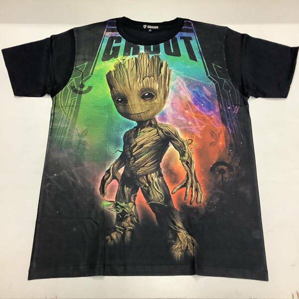 SR12C2. デザインTシャツ XLサイズ　Guardians of the galaxy 11 ガーディアンズオブギャラクシー　GROOT グルート