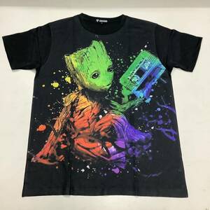 SR12B2. デザインTシャツ　Lサイズ　Guardians of the Galaxy 12 GROOT グルート　プリントTシャツ
