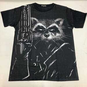 SR12B3. デザインTシャツ Lサイズ　Guardians of the Galaxy 30 ガーディアンズオブギャラクシー　ROCKET ロケット　プリントTシャツ