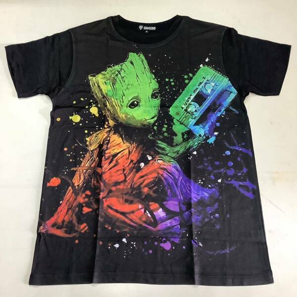 SR12A2. デザインTシャツ Mサイズ　Guardians of the Galaxy 21 ガーディアンズオブギャラクシー　GROOT グルート　半袖Tシャツ