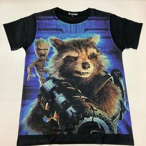 SR12S2. デザインTシャツ　Sサイズ　Guardians of the Galaxy 16 ガーディアンズオブギャラクシー　ROCKET ロケット　GROOT グルート