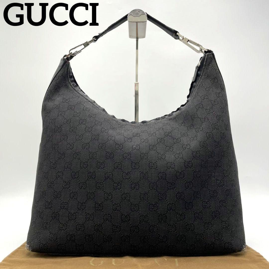ヤフオク! -「gucci ユニセックス ブラックレザー ショルダーバッグ
