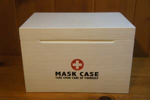 マスクケース MASK CASE 木製 白 ホワイト カントリー