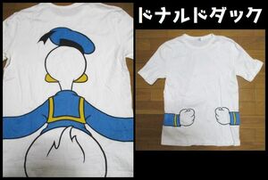 【古着】　ドナルドダック　Tシャツ　Mサイズ　だまし絵　騙し画　Disney　正規品　ディズニー　BELLE MAISON