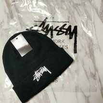 Stussy ステューシー ニット帽 スノーボード 黒 ブラック_画像2