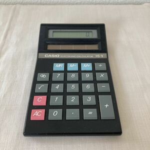 CASIO Casio HS-9 solar calculator 1 point *8 column calculator * antique retro *