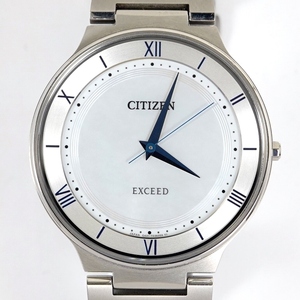 CITIZEN シチズン エクシード エコドライブ メンズ AR0080-58A シェル文字盤 チタン 中古美品