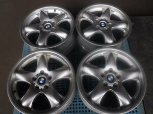 PH463　送料無料 4本SET価格! 18×8.5J PCD120 5H +48 BMW 純正 X5 等 シルバー アルミホイール