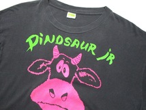 レア 当時物 90s Euro Vintage オリジナル ユーロ物 Dinosaur Jr. Pink Cow　ダイナソーJr グランジ バンド Tシャツ　ブラック XLサイズ_画像6