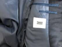 未使用 タケオキクチ TAKEO KIKUCHI　テーラードジャケット ブレザー ストライプ 紺 ネイビー 14 東3436_画像8