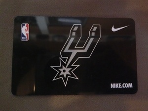 ★激レア USA西海岸入手 NBA公式ブランド ナイキ【Nike】サンアントニオ スパーズ【San Antonio Spurs】ロゴ プラスティックカード