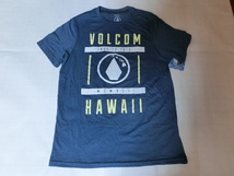 ◆激レア USA購入 【VOLCOM】ボルコム 【GIVEBACK SERIES】【HAWAII VOLCOM STONE 】ハワイ諸島 ロゴプリントTシャツUS Sサイズ ブルー_画像2