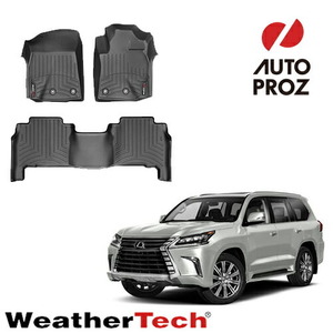 フロアマット レクサス LX570 2007年式以降現行 右ハンドル用 2列セット フロアライナー ブラック WeatherTech 正規品