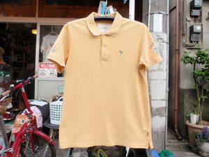 日本製　PAPAS＋（パパス プラス）　黄色いポロシャツ　サイズM