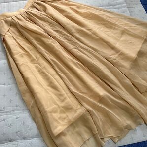 スナイデル フレアロングスカート オレンジベージュ サイズ0 ロングスカート