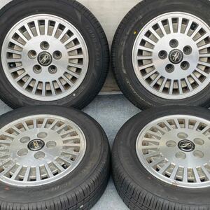 希少品 。22年式バリ溝。NISSAN日産純正 ホイール14インチx5.5JJ＋40 5穴 PCD114.3 GOOD YEAR 175/65R14 4本。セドリック グロリア等に