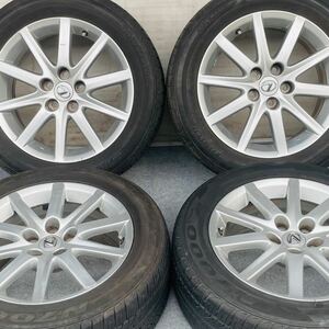 LEXUSレクサスGS純正 17インチx7.5J+45 114.3-5H ホイール BRIDGESTONE(2本)/NEXEN(2本) N7000 225/55R17ラジアルタイヤ付き4本セット。