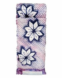藤娘　きぬたや　反物　絞り浴衣　高級浴衣　花柄　青紫　紫　白　見仕立て　日本製