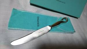  стандартный прекрасный TIFFANY&Co Tiffany pe let bean SV925 нож для бумаги античный письмо устройство открывания Vintage давление шт. толщина . блеск * приложен иметь 