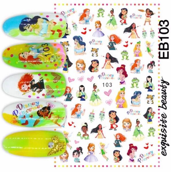 ディズニー プリンセス ネイルシール キャラクター