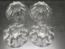●昭和レトロ 氷コップ デザートカップ 4客 デザート皿 夏 かき氷 氷コップ ガラス器 硝子 小鉢●_画像5