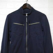 A640 ◇ G-STAR RAW | ジースターロゥ　スウェットジャケット　紺　中古　サイズＸＳ_画像3