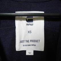 A640 ◇ G-STAR RAW | ジースターロゥ　スウェットジャケット　紺　中古　サイズＸＳ_画像10