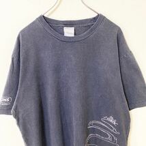 00s Ice Blue プリントデザイン　Tシャツ　古着　ヴィンテージ　半袖　半袖Tシャツ　プリントTシャツ Tee Pocket バックプリント　フェード_画像1