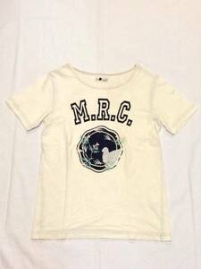 miraco ミラコ M.R.C 花 ハト 刺繍 カレッジ Ｔシャツ ink army　ユニセックス レディース