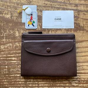 【新品未使用 PORTER ポーター CASE ケース ミニウォレット 財布 カードケース 小銭入れ コンパクトウォレット レザー ブラウン 保存箱付】