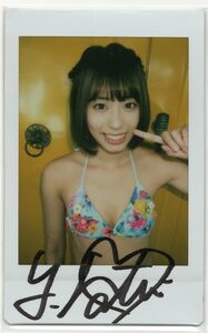 * origin NMB48 reality [N.frais](en*fre-z) designer woman super [ mountain .. Tsu beautiful ] with autograph photographing site raw Cheki floral print bikini beautiful Smile ver.