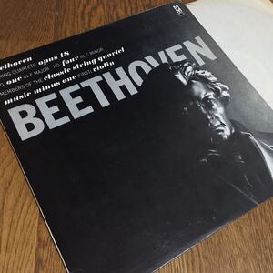 LP☆MMS☆BEETHOVEN STRING QUARTETS,opus 18 NO.one NO.four MEMBER OF THE classic string quartet music minus one(FIRST)violin ☆米盤