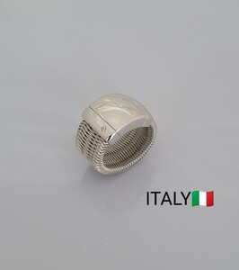 【新品】イタリア製 シルバーリング キュービックジルコニア SV925