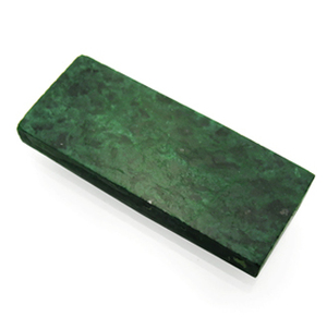4241 値打ち 裸石 ルース ヒスイ 翡翠 ジェダイト 17.45ct 板状 濃い緑 ミャンマー産 瑞浪鉱物展示館