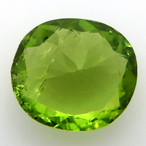 4277 レアストーン 裸石 ルース グリーンエンスタタイト 0.60ct クリーンな黄緑 ミャンマー産 瑞浪鉱物展示館_画像4