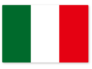 【反射ステッカー工房】国旗ステッカー(イタリア) LLサイズ 再帰反射 FIAT500 フィアット アバルト アルファロメオ