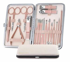 [ rose Gold ]18 stainless steel steel. professional manicure . pedicure. kit, color 