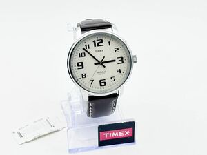 5-18 未使用 タイメックス TIMEX ビッグ イージー リーダー ホワイト T28201 メンズ レザー 革ベルト アナログ 腕時計 ③