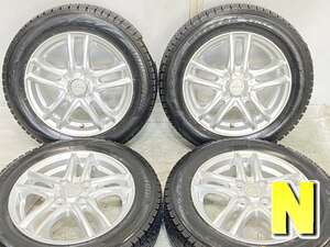 中古タイヤ スタッドレスタイヤ ホイールセット 4本セット 155/65R14 　 LINZ 14x4.5 45 100-4穴 ブリヂストン ブリザック VRX2